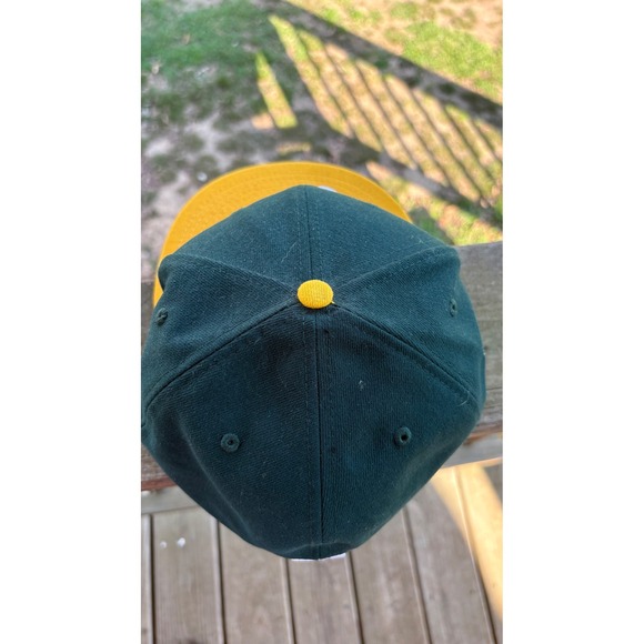 New Era 59FIFTY Oakland Athletics Fitted Hat Green Yellow MLB Cap 7 3/8 - Picture 3 of 7